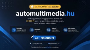 Eladó automultimedia.hu domain név – 30 000 Ft