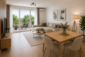  ELADÓ ÉRDI ÚJ ÉPÍTÉSŰ, 65 M²-ES, NAPPALI + 2 HÁLÓSZOBÁS LAKÁS 12 M²-ES TERASSZAL – GARÁZZSAL AZ ÁRBAN!