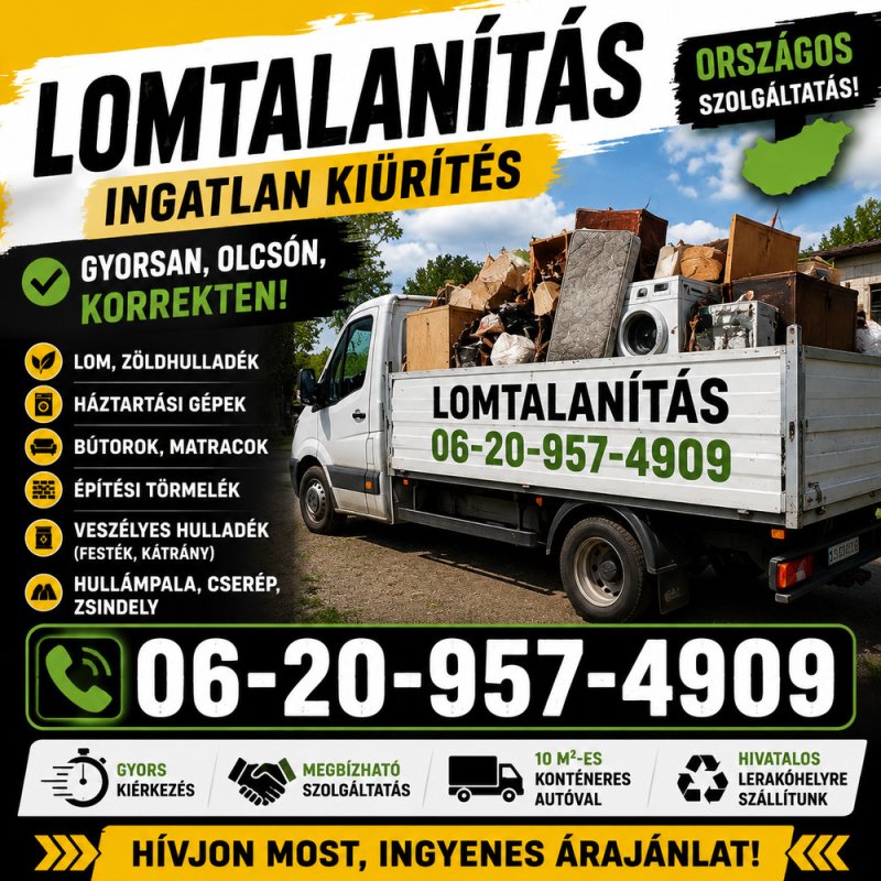 Lomtalanitás országosan