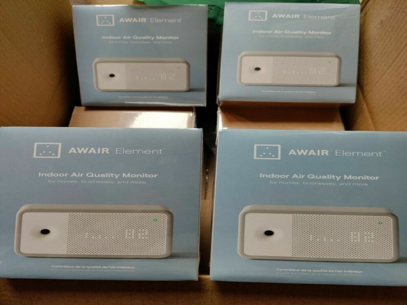 Awair Element Indoor Air Quality Monitor Miner $PLANET Watch In Hand Fast Ship