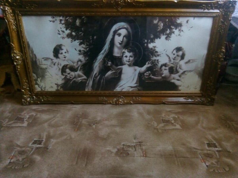 Mária az angyalokkal szentkép