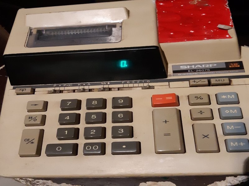 SHARP EL-2607S irodai számológép hibás