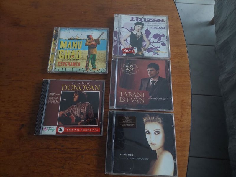 Rúzsa Magdi,Tabáni István,Celine Dion,Donovan,Manu Chao cd-k