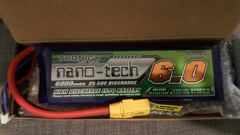 Eladó új Turnigy nano-tech 6000mah 2S 25~50C Lipo