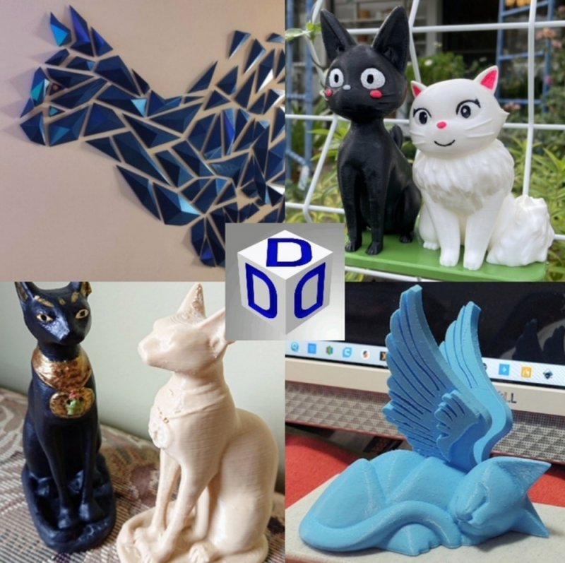 3D nyomtatott cicák // egyéb 3D nyomtatott termékek