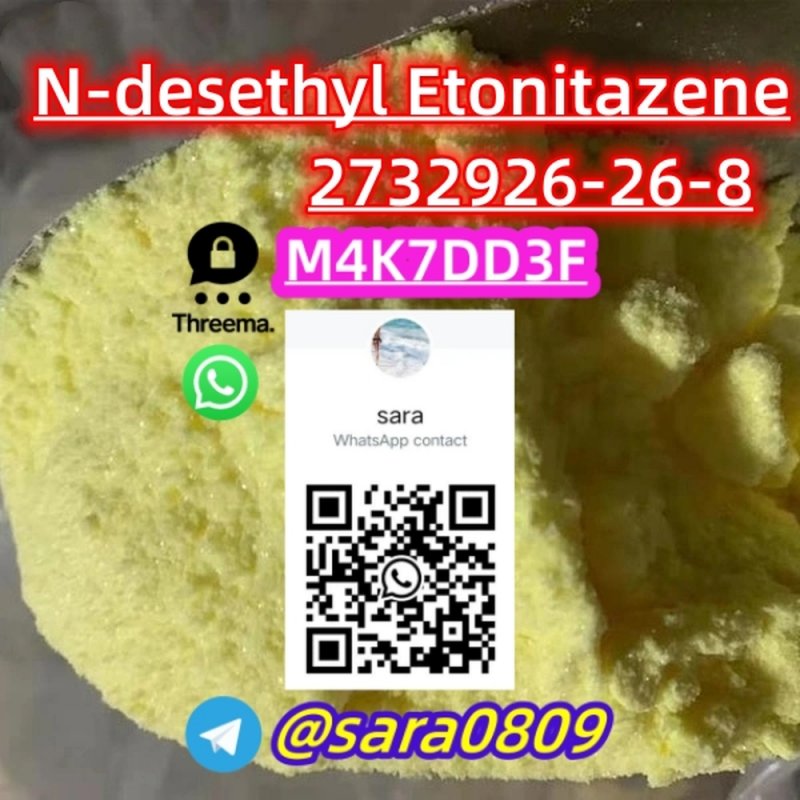 CAS 2732926-26-8 N-desethyl Etonitazene Telegram：@sara0809