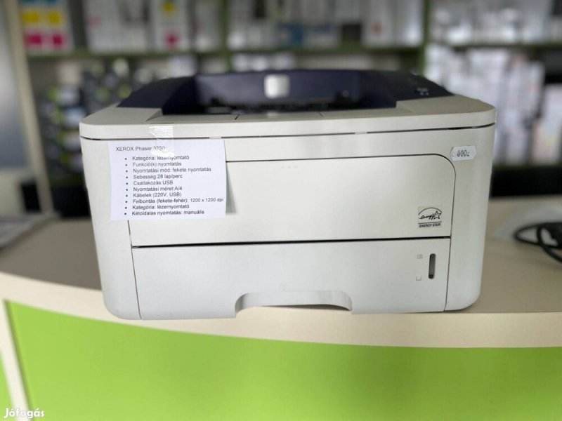 Újszerű Xerox Phaser 3250 Laser nyomtató. 1 év garanciával
