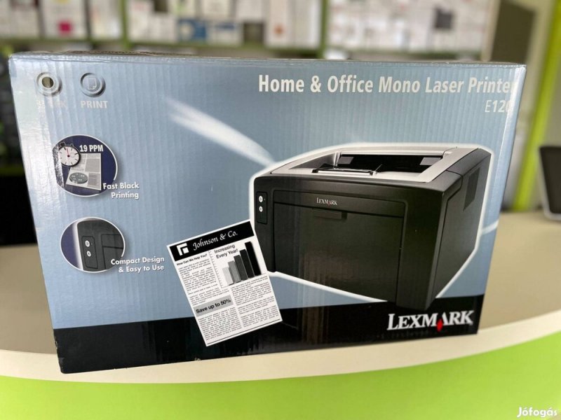 Új Home & Office Mono Laser E120 nyomtató. 1 év garanciával