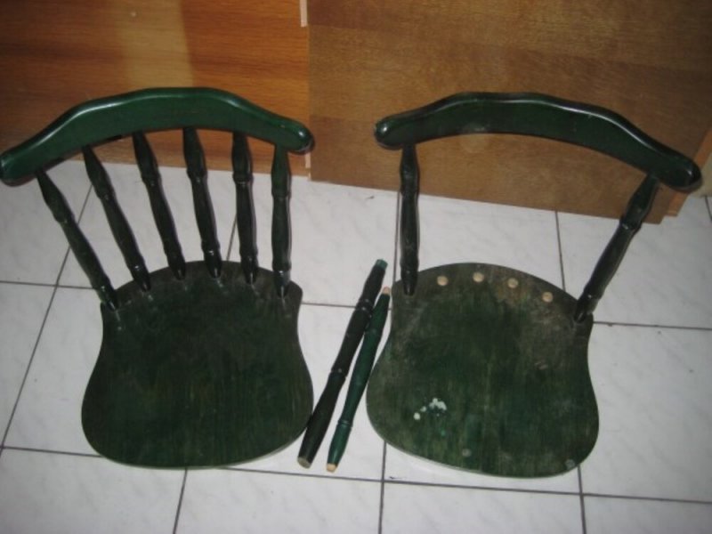 Bonanza zöld étkező szék 2db alkatrésznek
