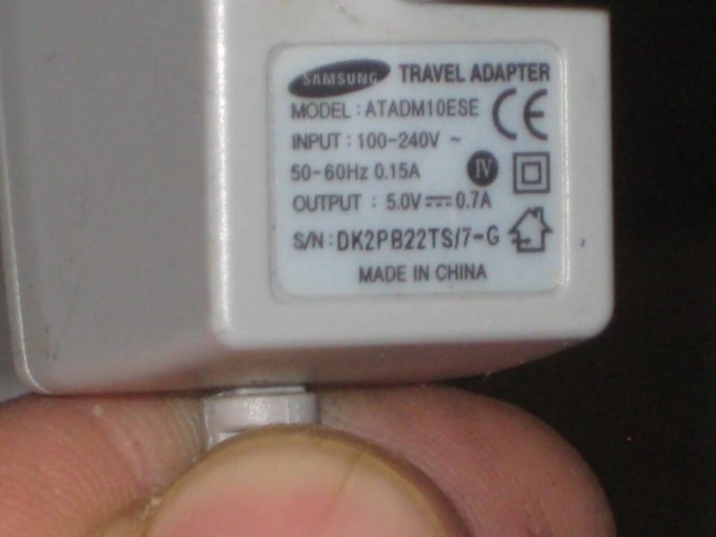 Adapter Samsung 5V DC 0,7A