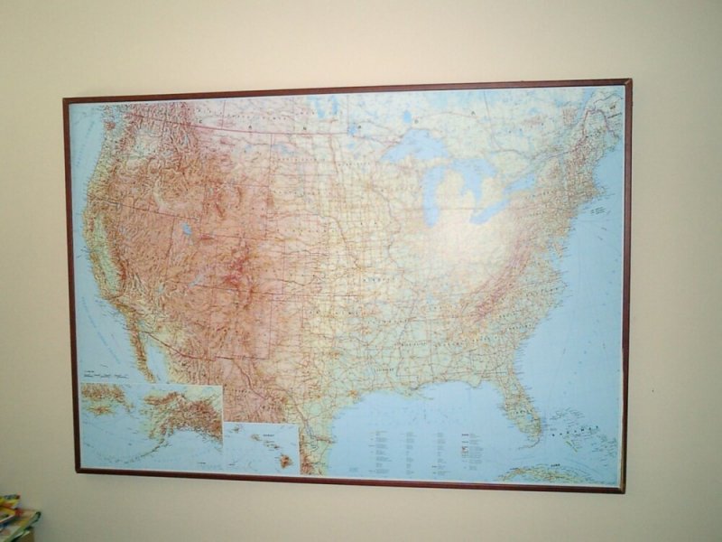 Hatalmas méretű USA térkép tagállamokkal