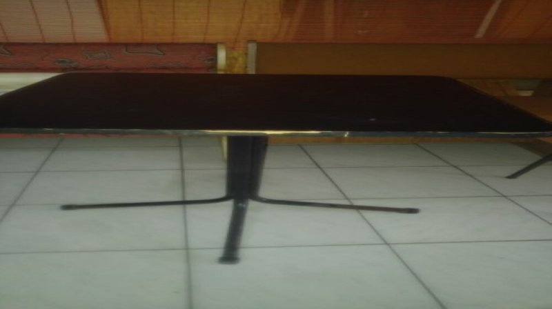 Fekete étkezőasztal 68x68cm