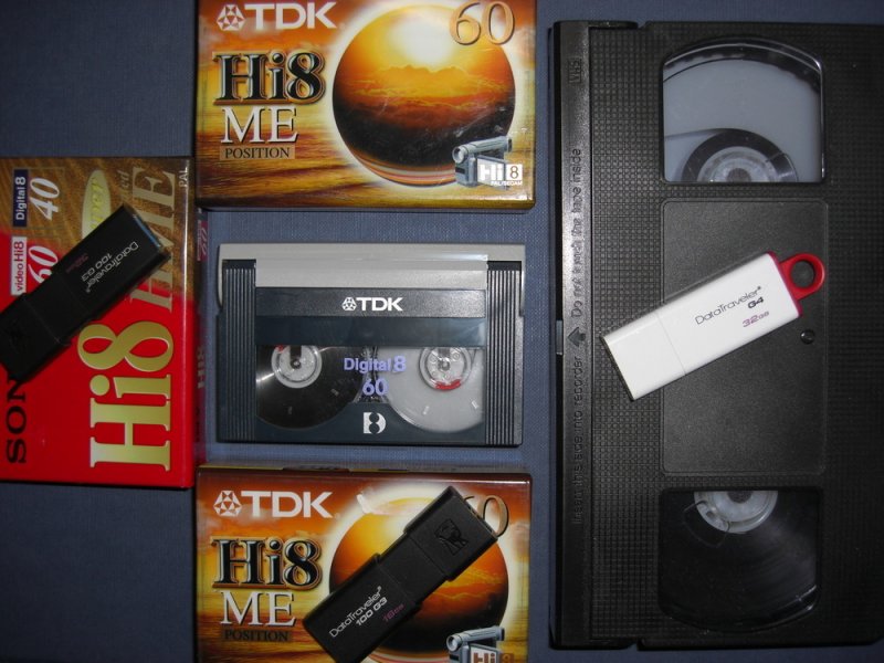 Videókazetta (VHS,VHS-C,Hi8,Video8,D8,Mini dv,DVCAM) kazetták digitalizálása pendrive-ra Debrecenben.