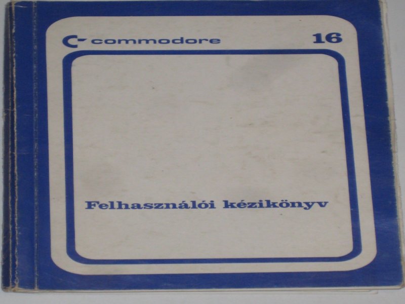 Tory Commodore 16 Felhasználói kézikönyv