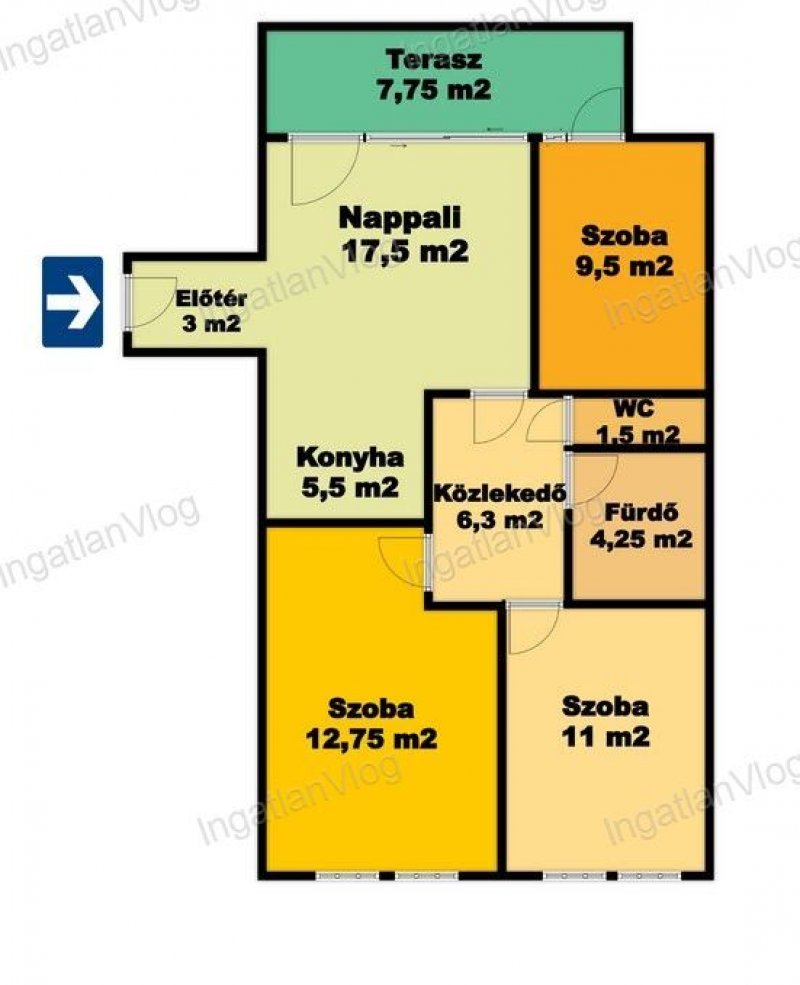 Belváros szélén 3 különálló szobás gyönyörű panorámával trendi társasházi lakás azonnal költözhetően eladó