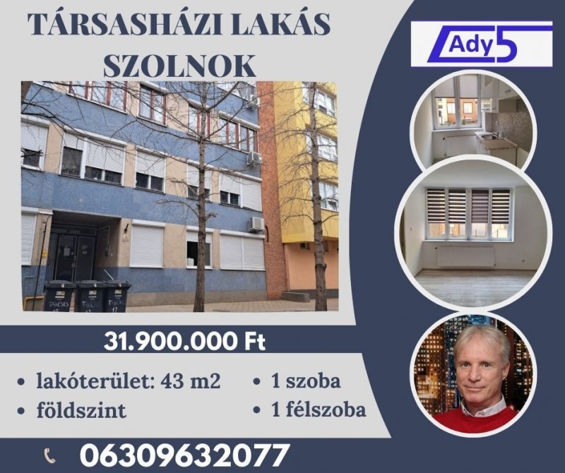 Szolnoki belvárosi lakás eladó!