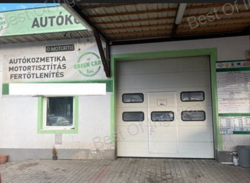 Győr-Szabadhegyen 100 m2-es, két beállásos autómosó, teljes berendezéssel eladó!
