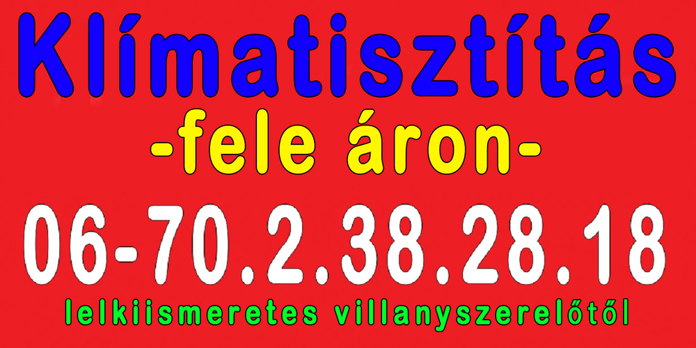 Klímatisztítás, Klíma karbantartás -FELE ÁRON- Beltéri és kültéri klímák évenkénti vegyszeres és mechanikai tisztítása - gyorsan, olcsón házhoz megyek!