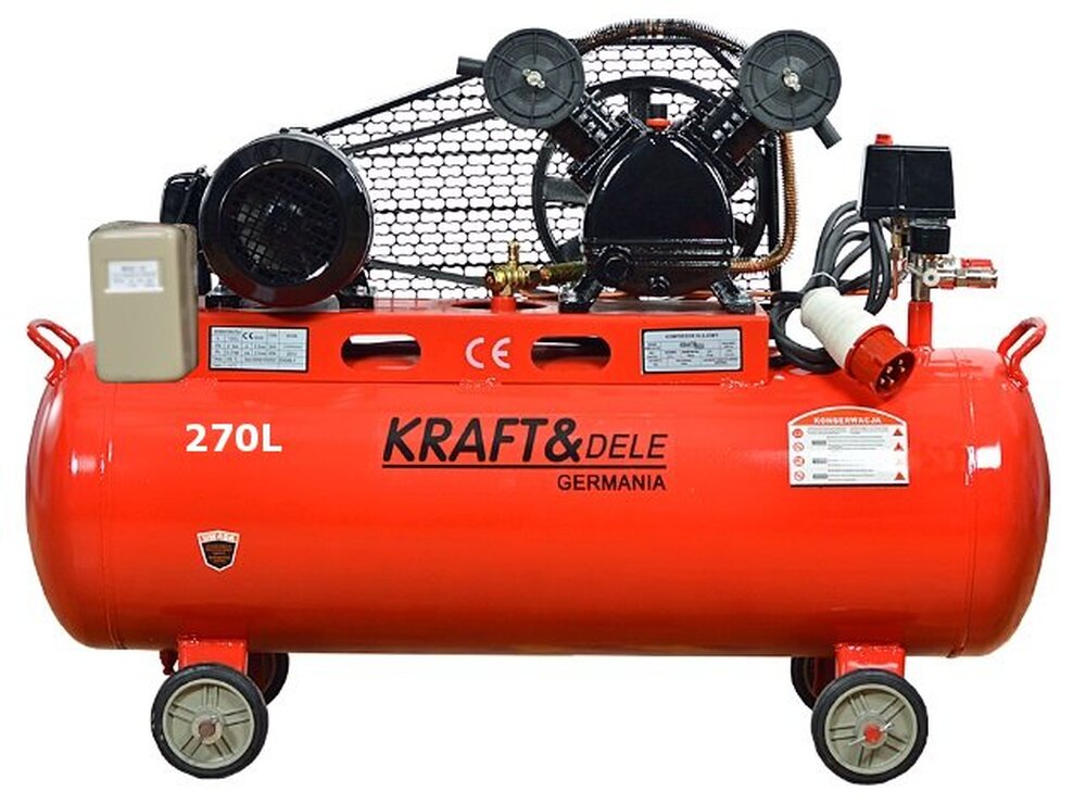 Új Kraft&dele KD409 kompresszor 270 literes V2 820lit/min eladó