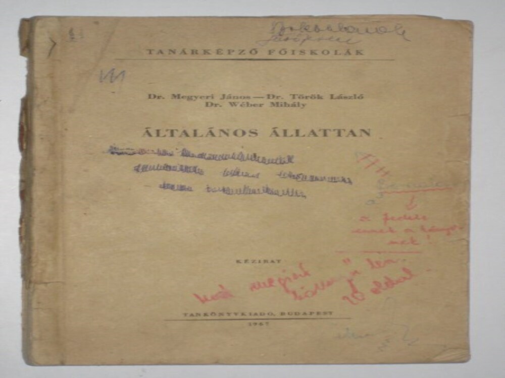 Megyeri - Török - Wéber Általános állattan I