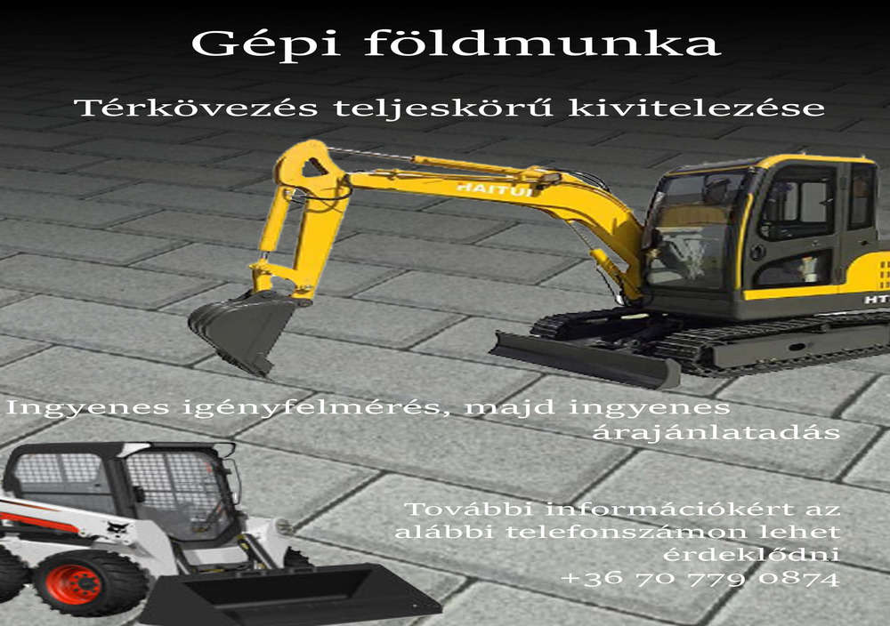 Térkővezés teljeskörű kivitelezése