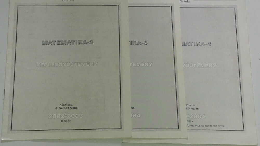 Matematika Képletgyűjtemény