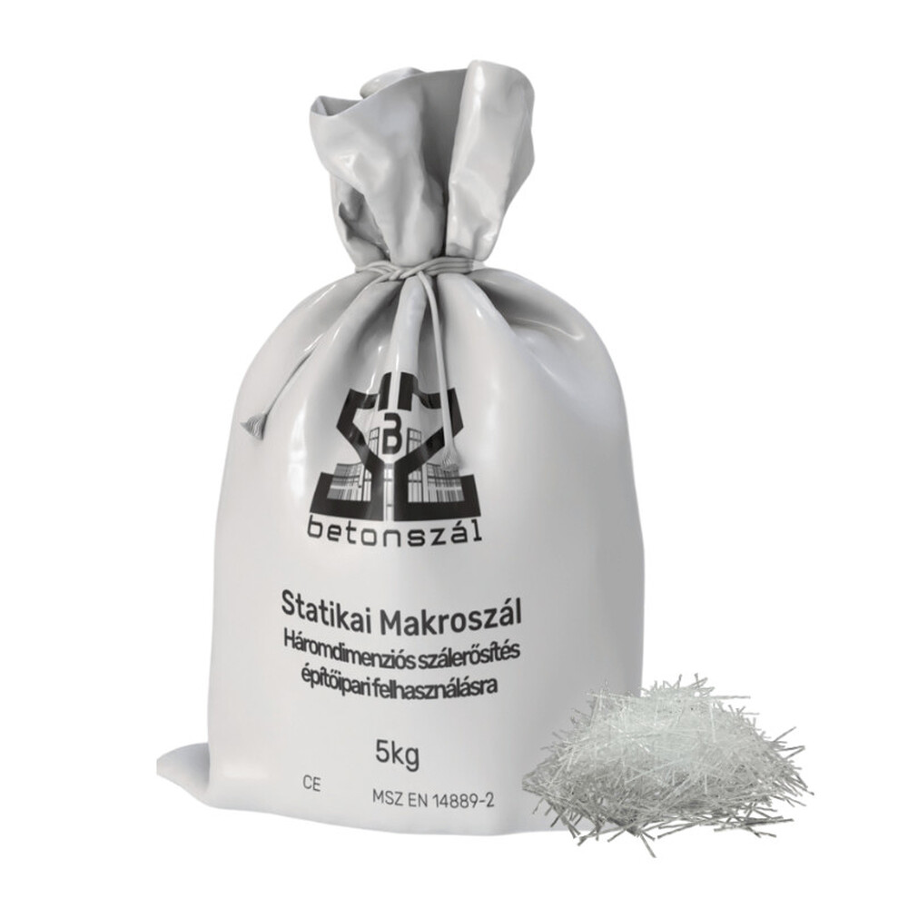 Makro szálak beton acél helyett! Fiber szál 1kg /csomag