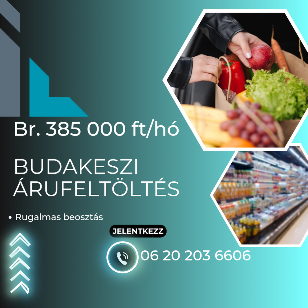 Árufeltöltés Budakeszin!