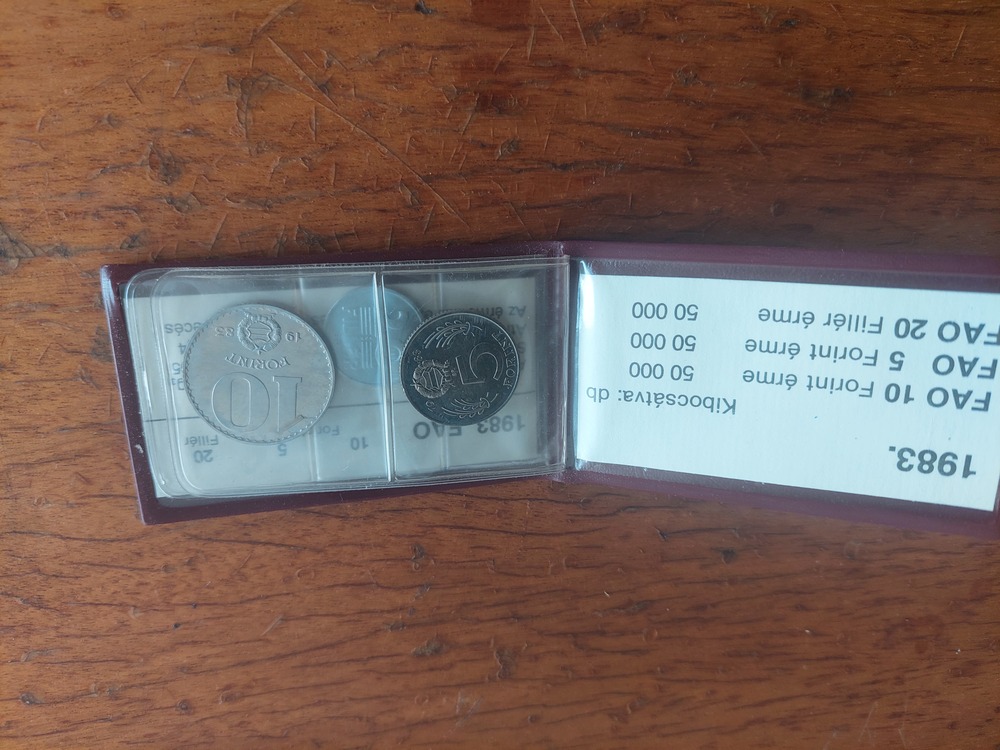 1983 FAO érme sor BU 10 forint / 5 forint / 20 fillér