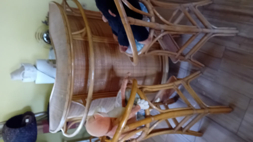 Ives rattan bárpult két bárszékkel