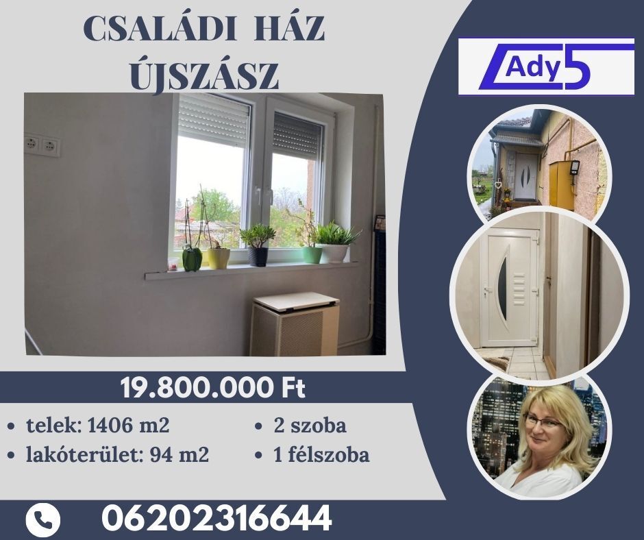 Újszászon családi ház eladó