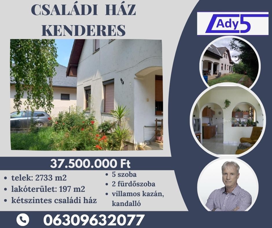 Kenderesen családi ház eladó