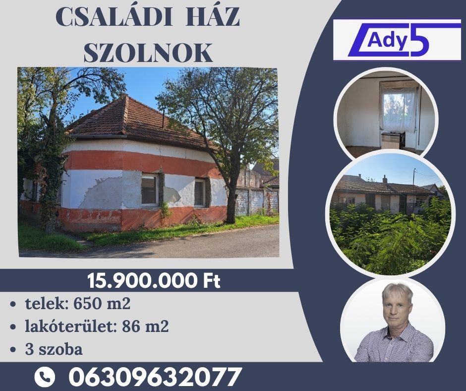 Az Alvégi tcában családi ház eladó