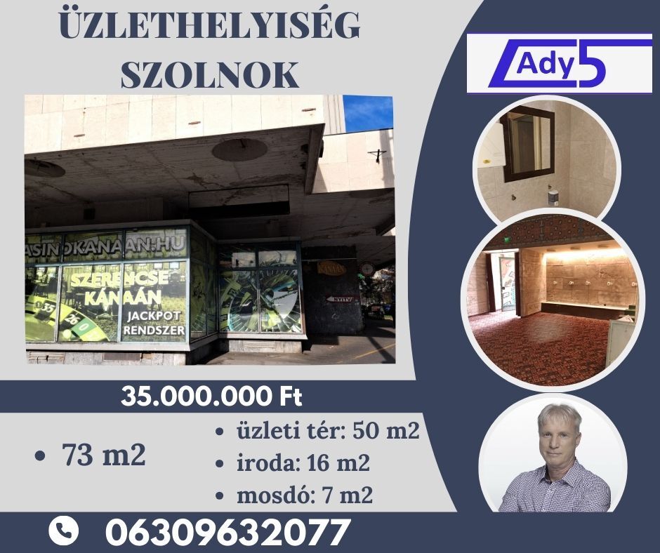 Vasútállomás környékén üzlet eladó