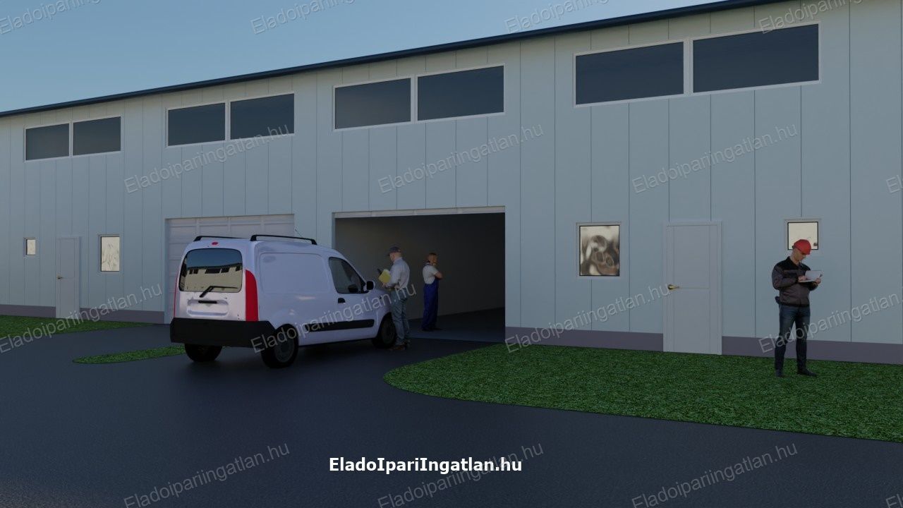 Eladó műhely Nagytarcsa 124 m2-es köztes ipari társasházban