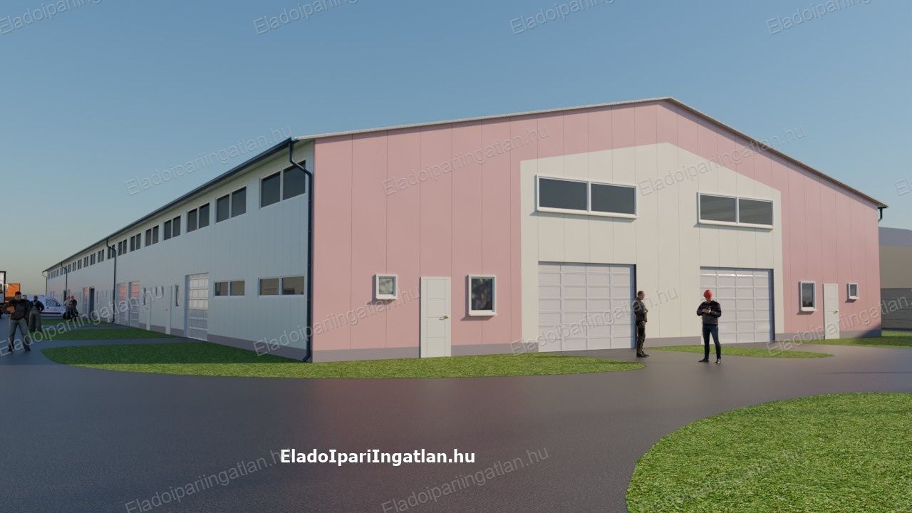 Eladó ipari kisüzem Nagytarcsa 150 m2-es sarok ipari társasházban