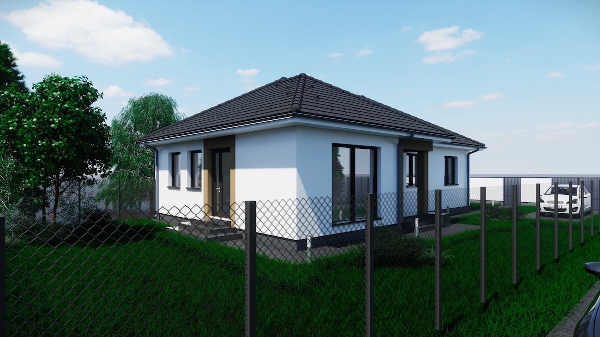Energiatakarékos új építésű nappali+3 szobás családi ház eladó Békéscsaba közkedvelt részén