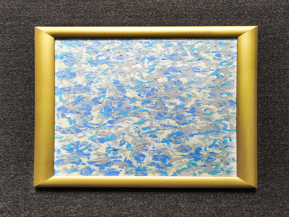 Hantai jelzésű - "Le grand bleu" modern absztrakt festmény