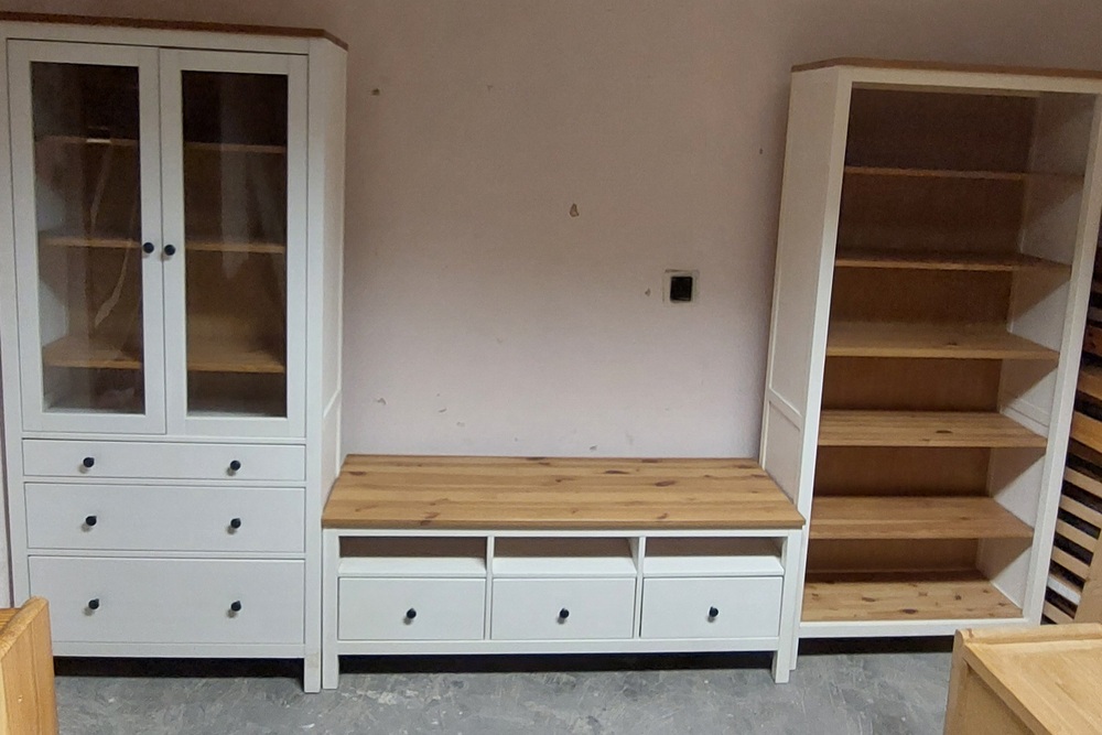 Ikea Hemnes fenyő tv szekrény, állvány 35