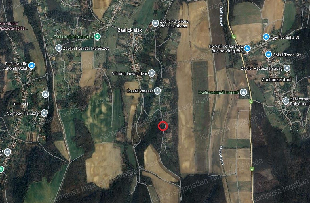 Zártkerti telek Kaposvár központjától 5 km-re 366 Ft/m2 áron.