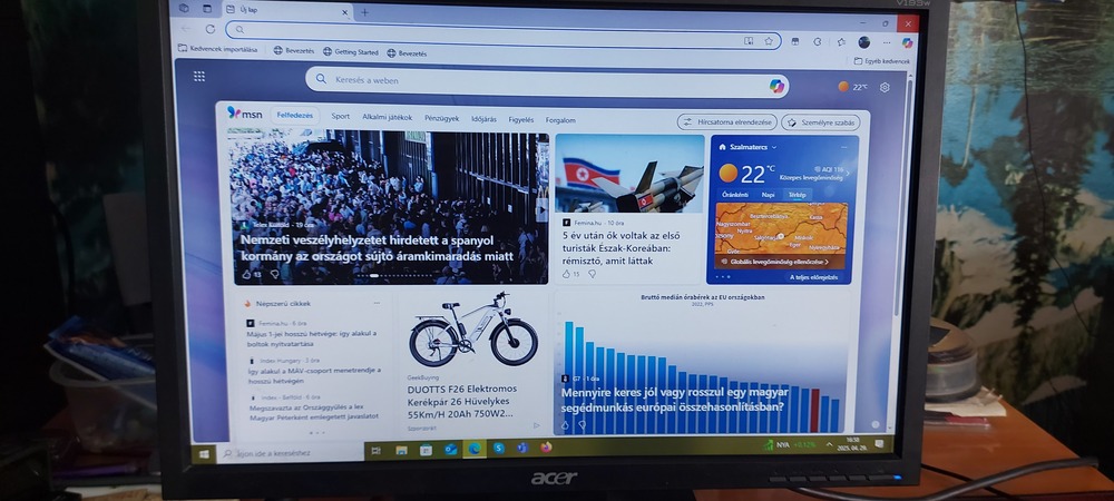 Eladó Acer Monitor