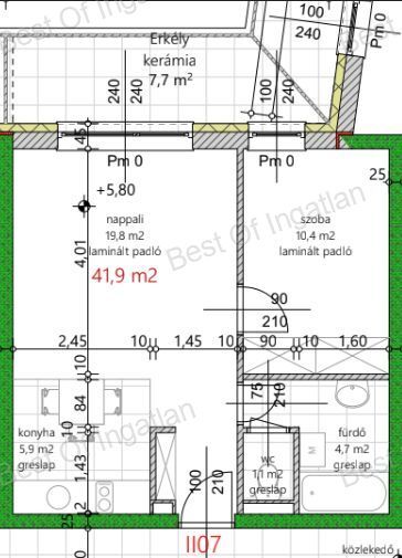 Vámosszabadin épülő 32 lakásos társasházban, lakások, gépkocsibeállóval eladók!