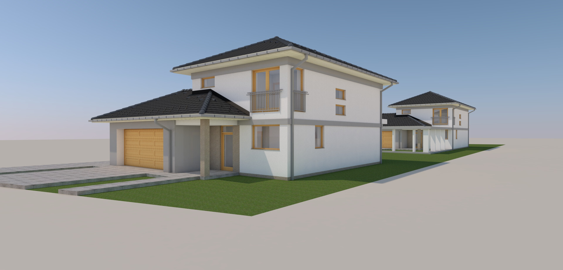 Sződligeten Új ÉPÍTÉSŰ, utcafronti, 5 szobás ikerházfél 518 m²-es saját önálló kerttel eladó! Ár: 159.832.500 Ft