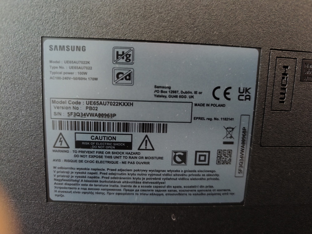 Samsung Smart LED tv