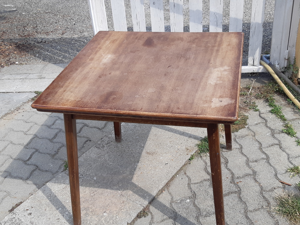 Retro fa étkezőasztal 80x160cm kinyitható
