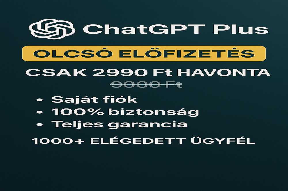 ChatGPT Plus & YouTube Prémium Előfizetés