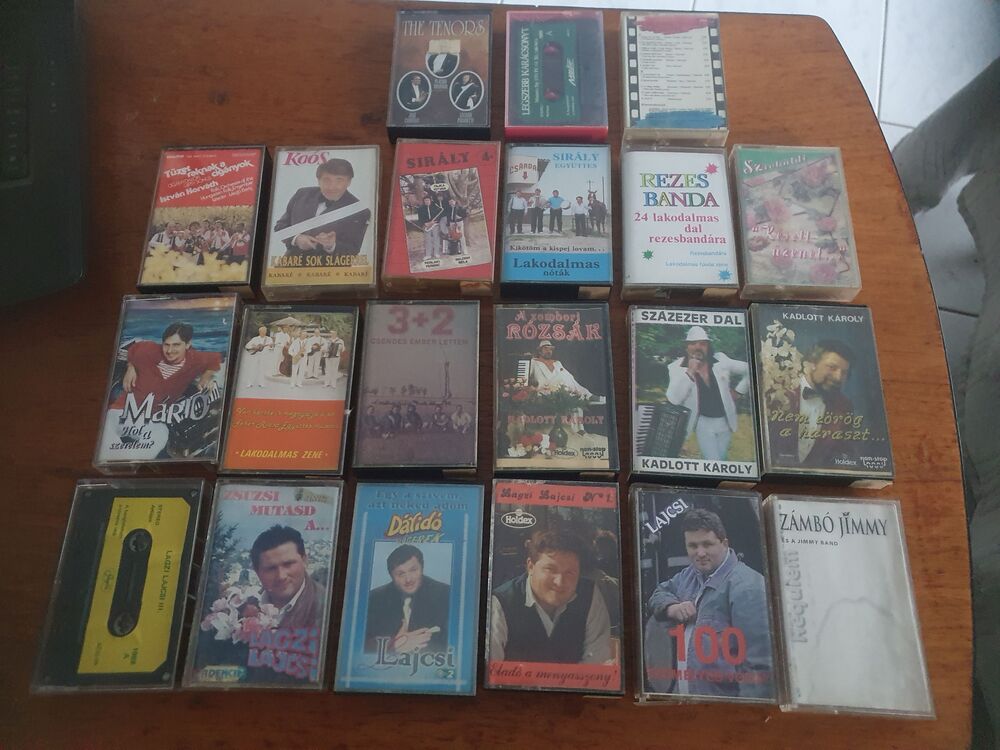 Retro mulatós kazetták (Jimmy,Lajcsi,Koós stb)