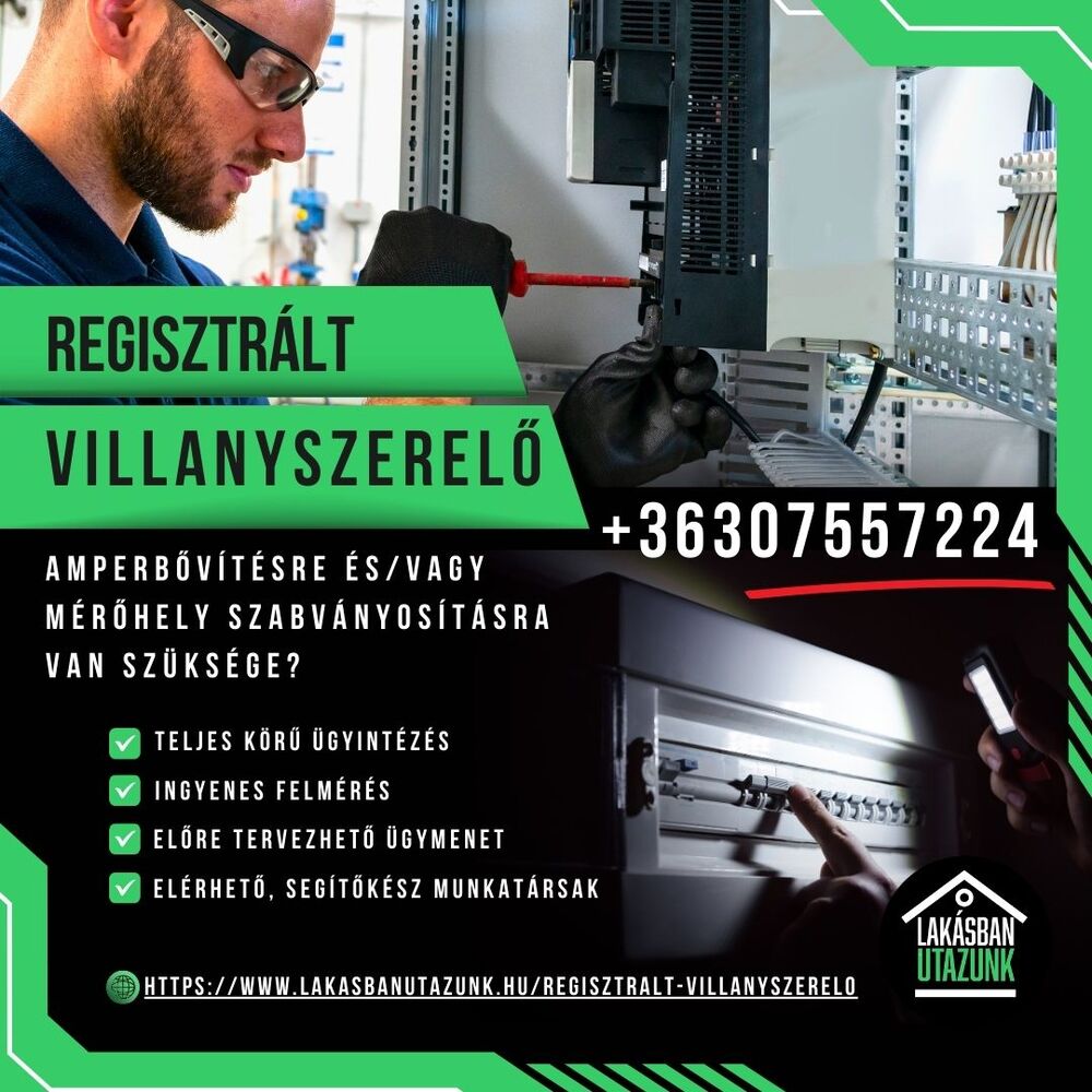 Regisztrált villanyszerelő