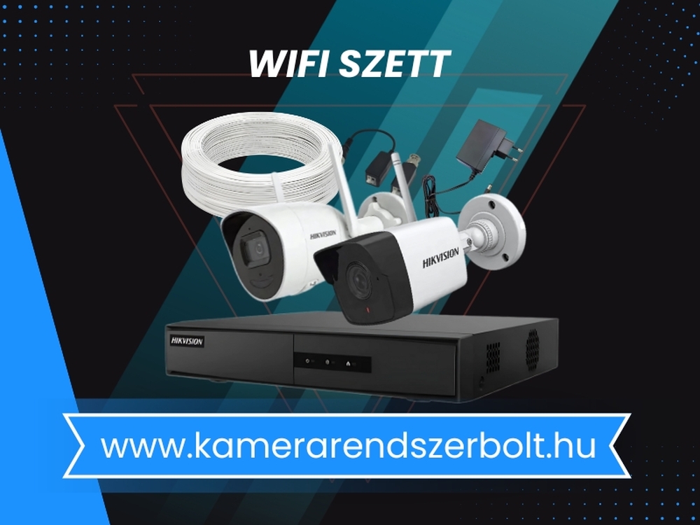 Vezeték nélküli WIFI kamera megfigyelőrendszer szett