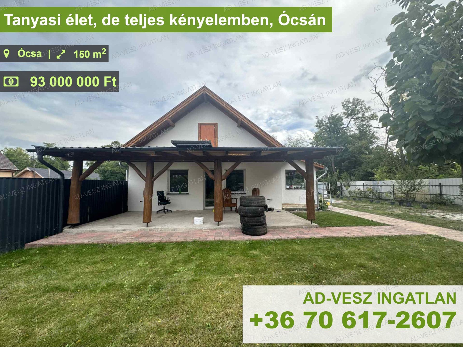 Tanyasi élet, de teljes kényelemben, Ócsán